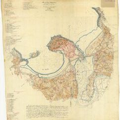 1850eko Donostiako planoa. 1500 kanako (varas) eremuan zeuden gotorlekuak jasotzen ditu. Auzoaren beheko aldea agertzen da eta oso informazio interesgarria eskaintzen du.