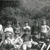 Aitor Ikastolako ikasle taldea, 1973-1974 ikasturtean.