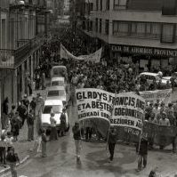 Oreretan, Gladys del Estalen heriotza saltzeko manifestazioa.

Kutxateka.eus web gunetik jasotako irudia.
Bilduma:36462049